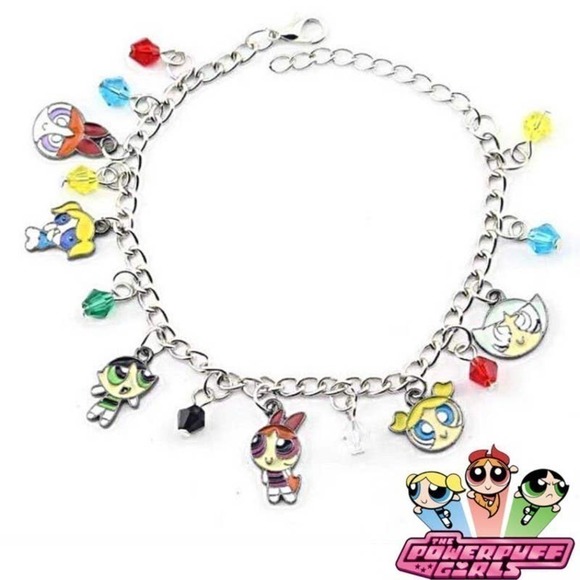 POWERPUFF Girls Charm Bracelet - Picture 1 of 8